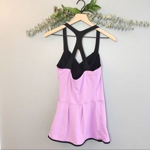Karma Tops - Karma athletic faux wrap peplum racerback tank Karma Tops - Karma athletic faux wrap peplum racerback tank